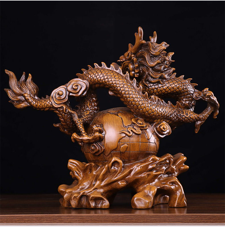 盛世祥龍 招財進(jìn)寶，辦公室風(fēng)水?dāng)[件的藝術(shù)與寓意