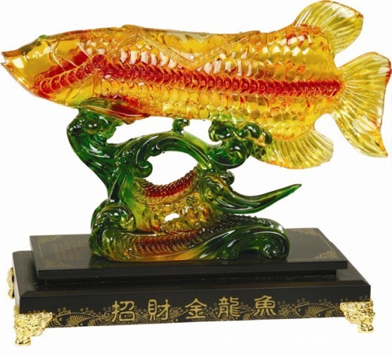 招財金龍魚樹脂工藝品 寓意年年有余，打造別致開業(yè)佳禮