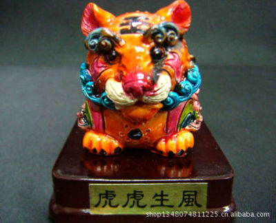彩繪樹脂動物虎十二生肖套裝 家居裝飾與風(fēng)水文化的完美融合